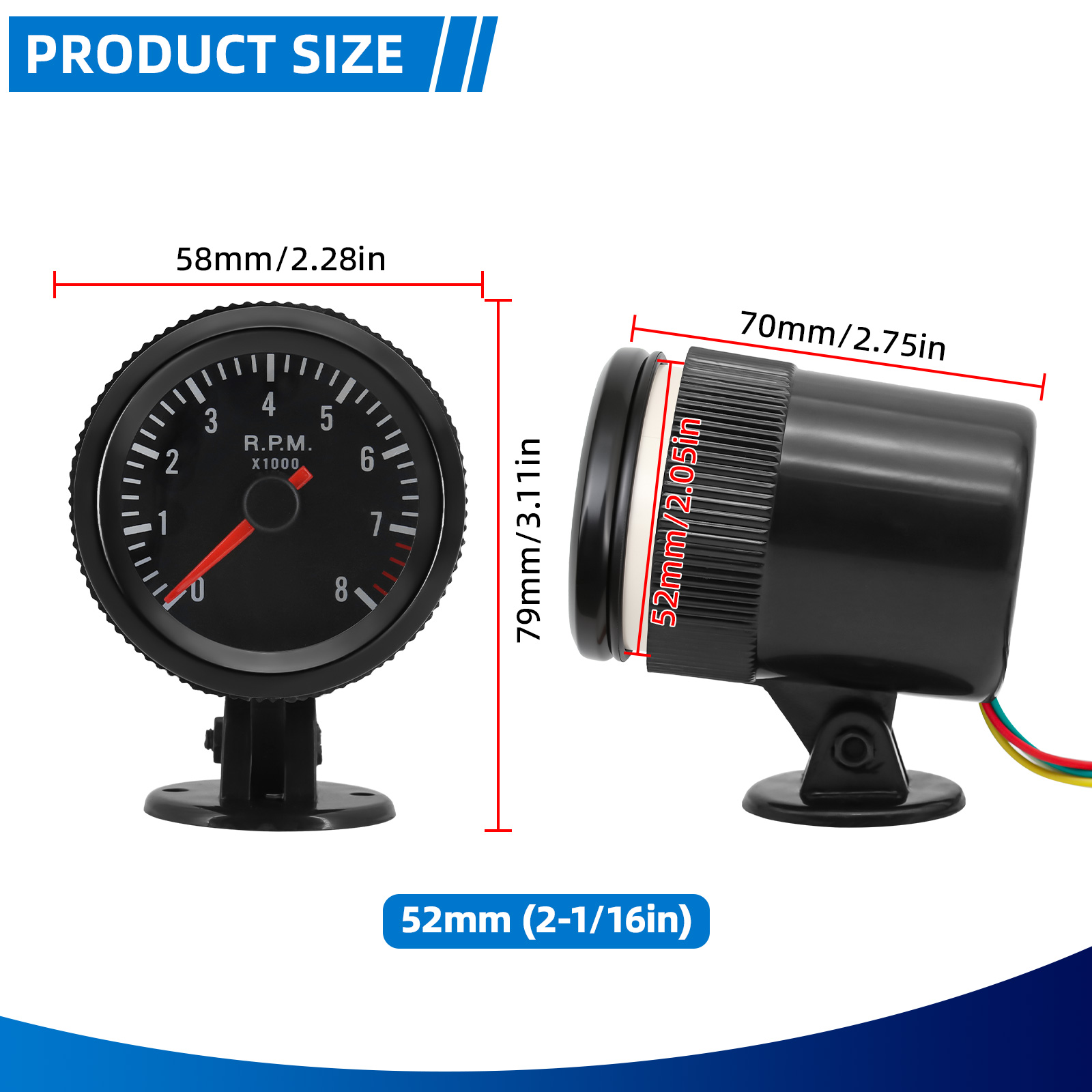 2-calowy (52mm) tachometr samo – Light Meter Incident recenzja i cena